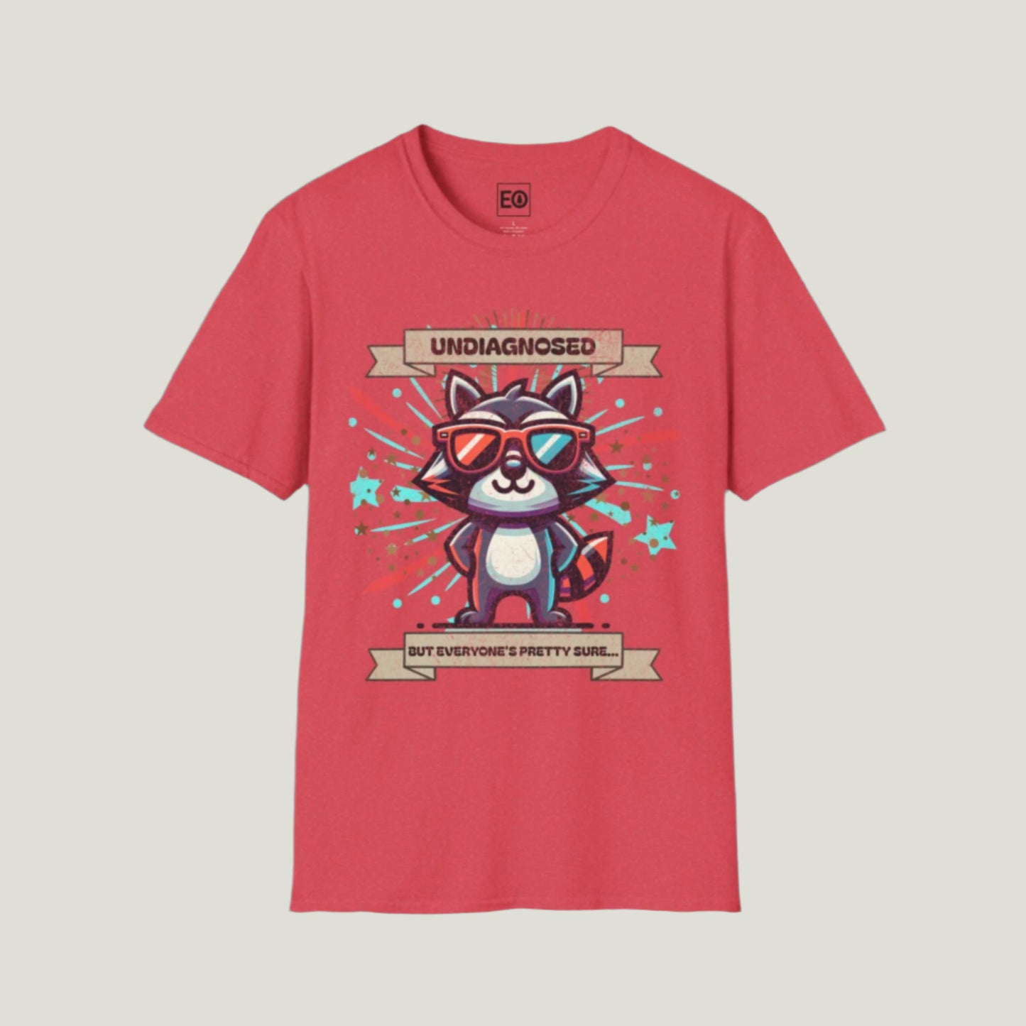 Undiagnosed Raccoon T-Shirt - Unisex Softstyle