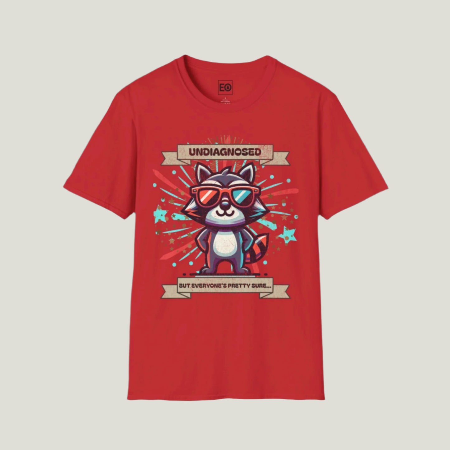 Undiagnosed Raccoon T-Shirt - Unisex Softstyle