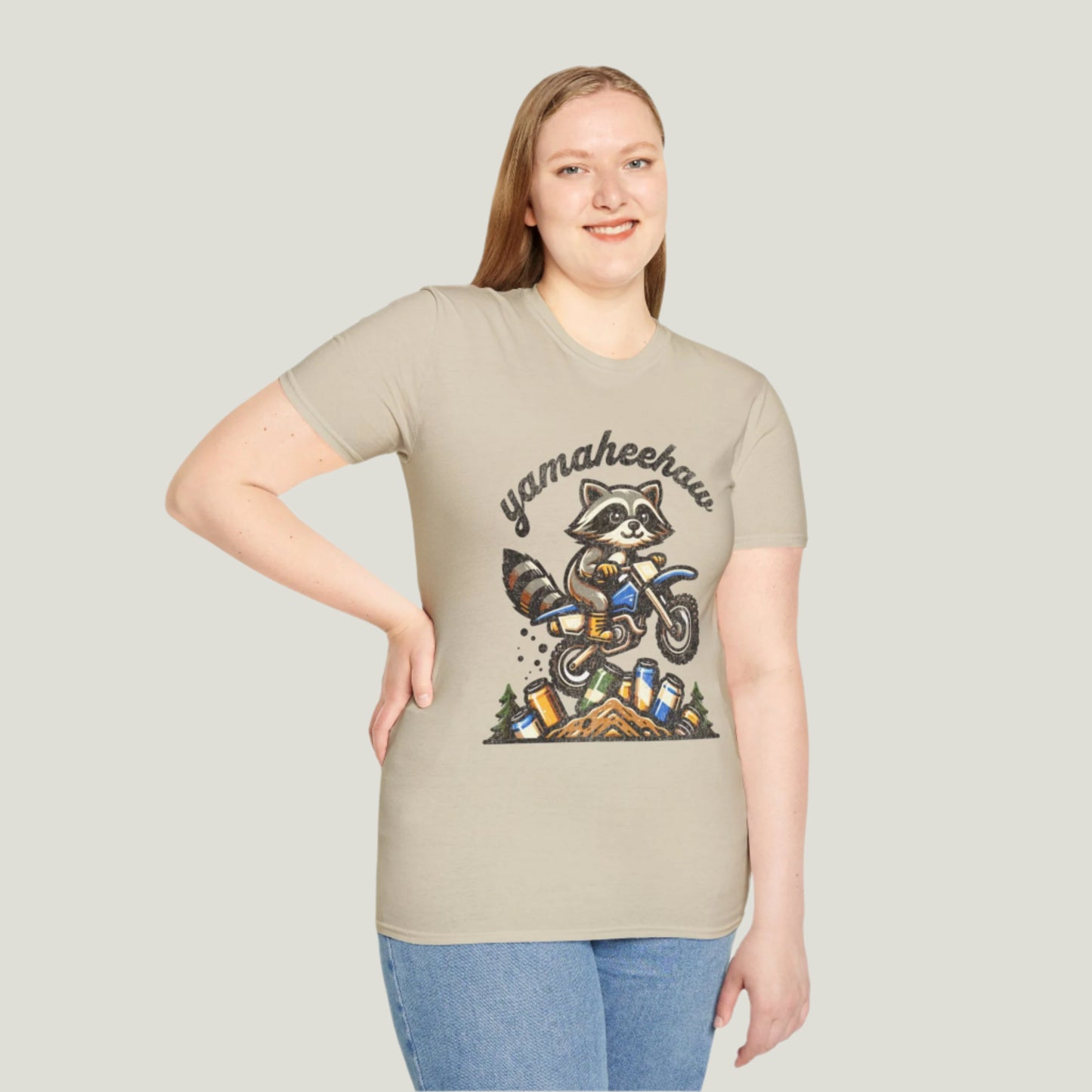 Yamaheehaw Enthusiast Raccoon T-Shirt - Unisex Softstyle