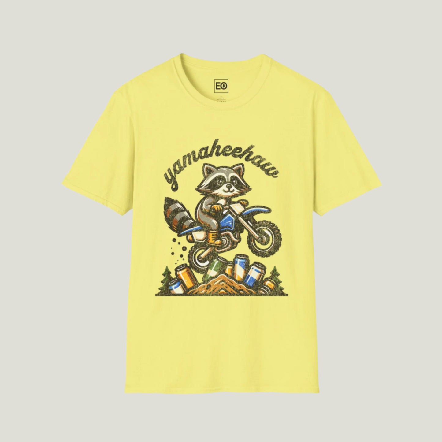 Yamaheehaw Enthusiast Raccoon T-Shirt - Unisex Softstyle