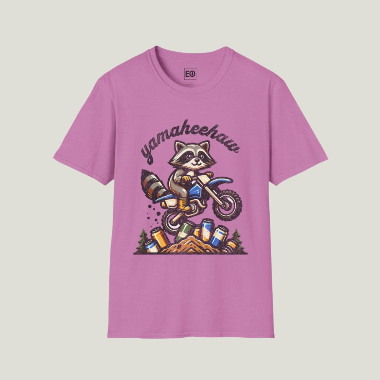 Yamaheehaw Enthusiast Raccoon T-Shirt - Unisex Softstyle