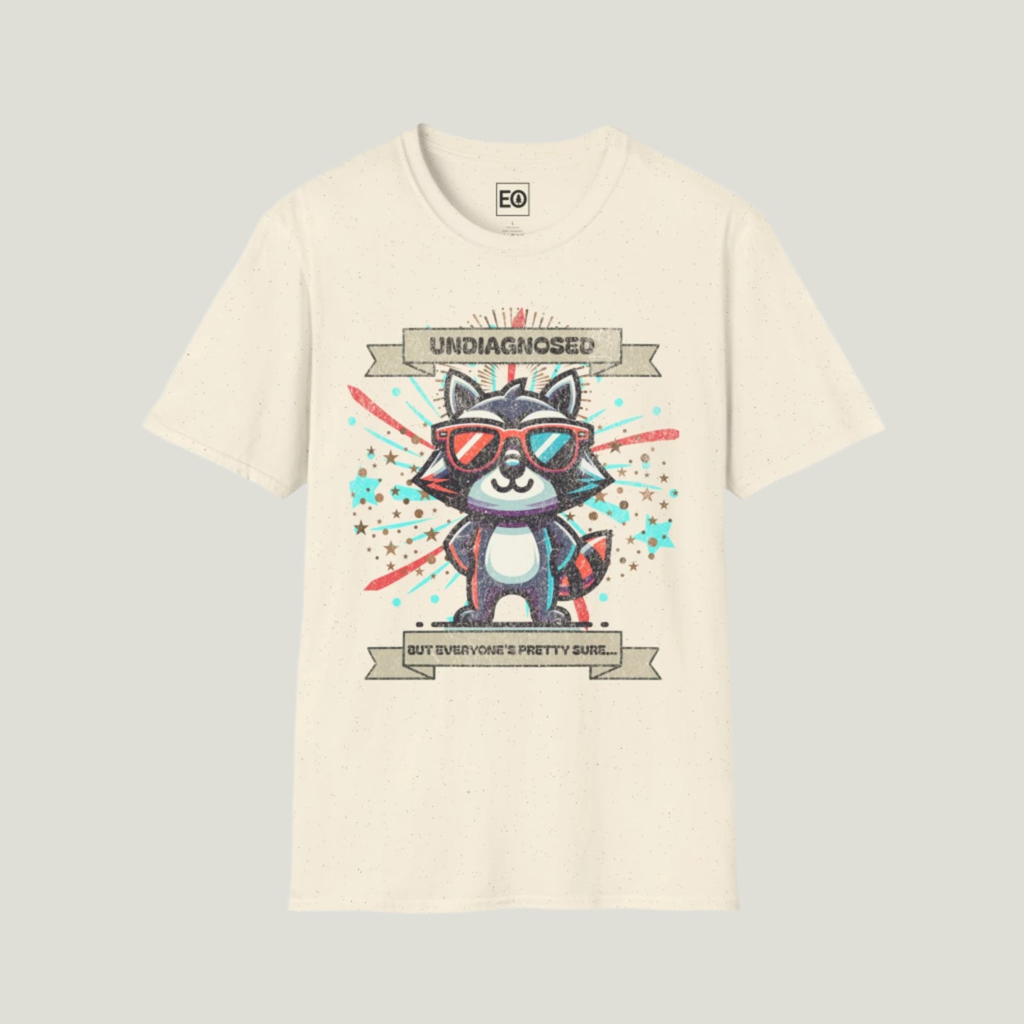 Undiagnosed Raccoon T-Shirt - Unisex Softstyle