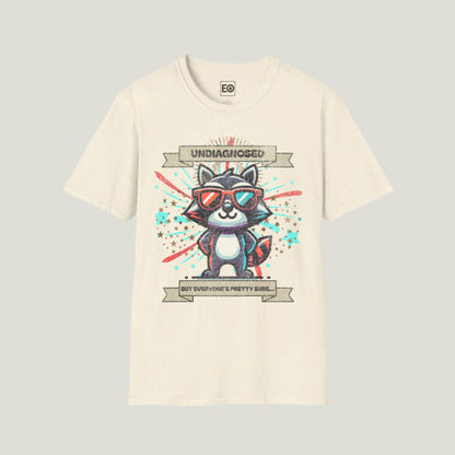 Undiagnosed Raccoon T-Shirt - Unisex Softstyle