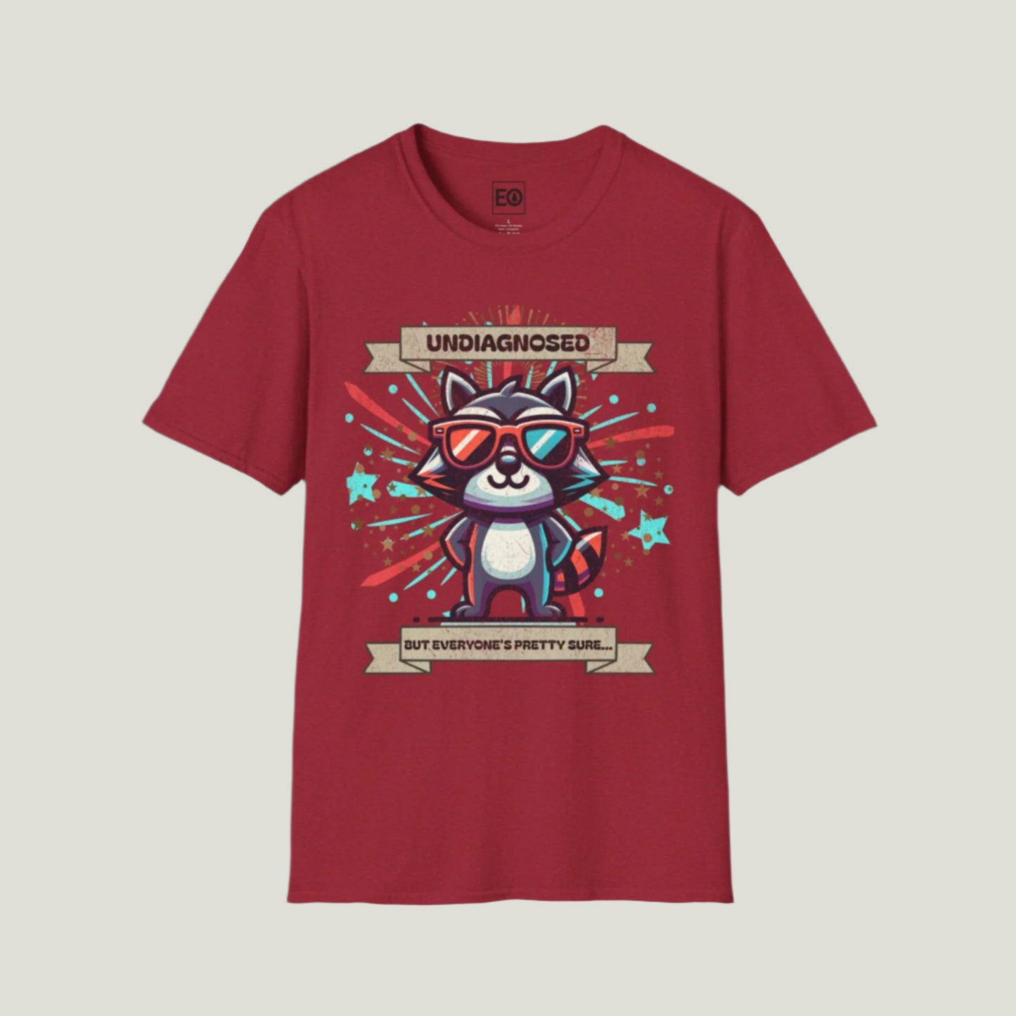 Undiagnosed Raccoon T-Shirt - Unisex Softstyle