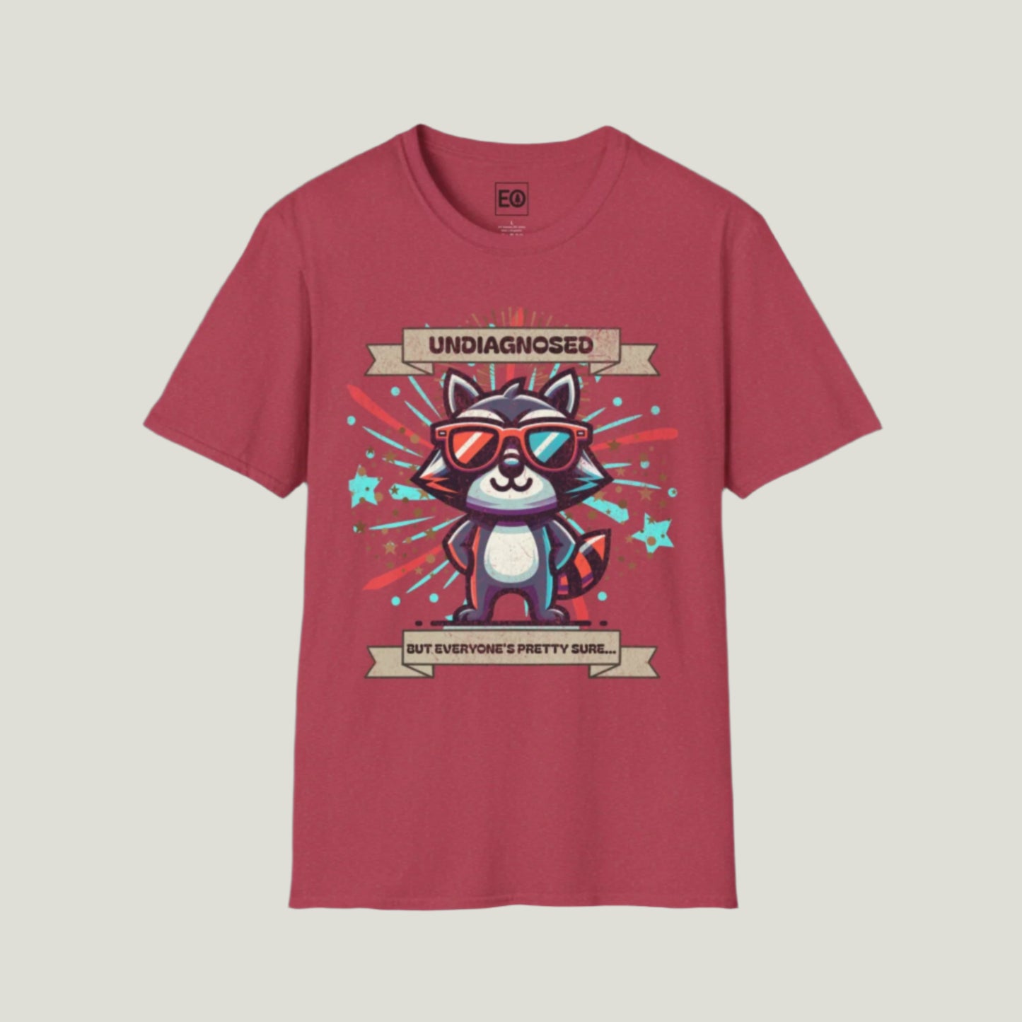 Undiagnosed Raccoon T-Shirt - Unisex Softstyle