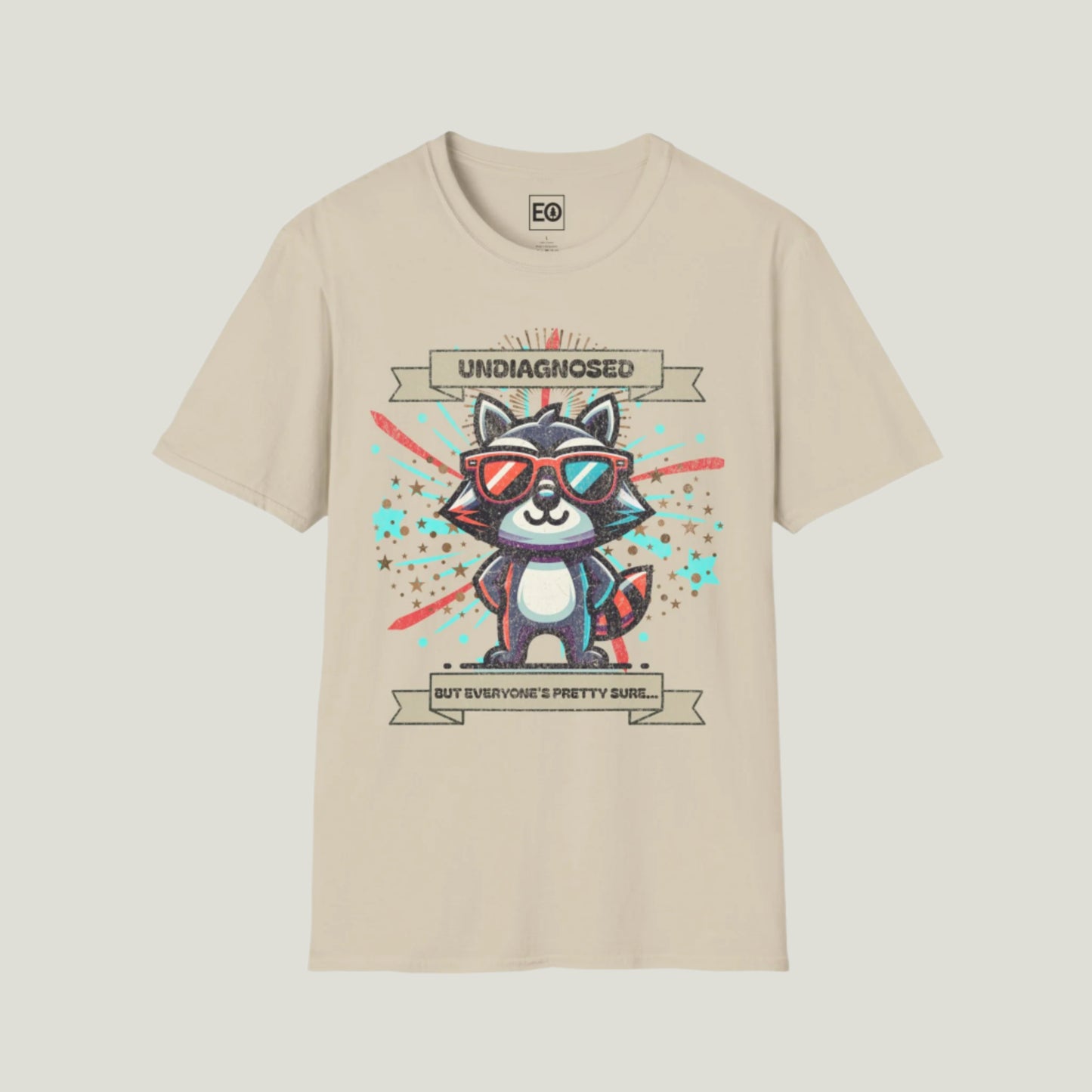 Undiagnosed Raccoon T-Shirt - Unisex Softstyle