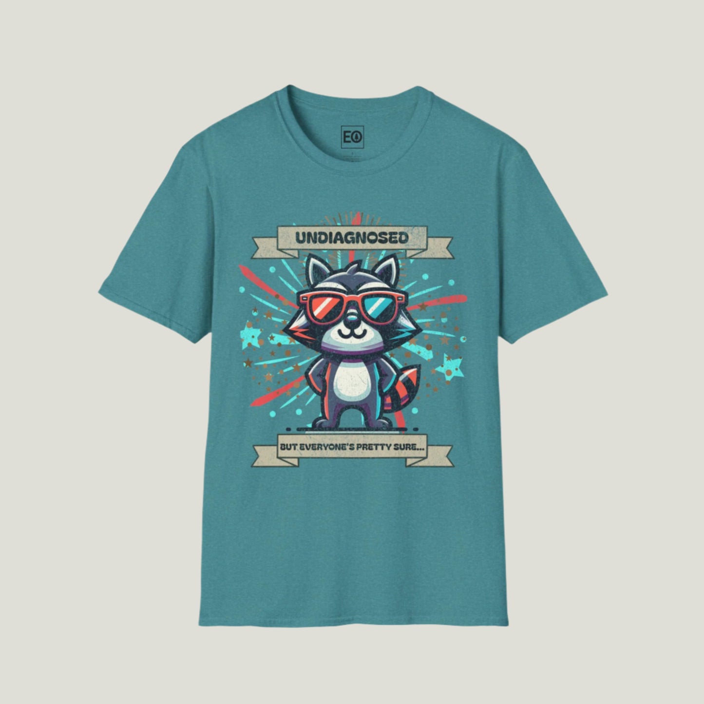 Undiagnosed Raccoon T-Shirt - Unisex Softstyle