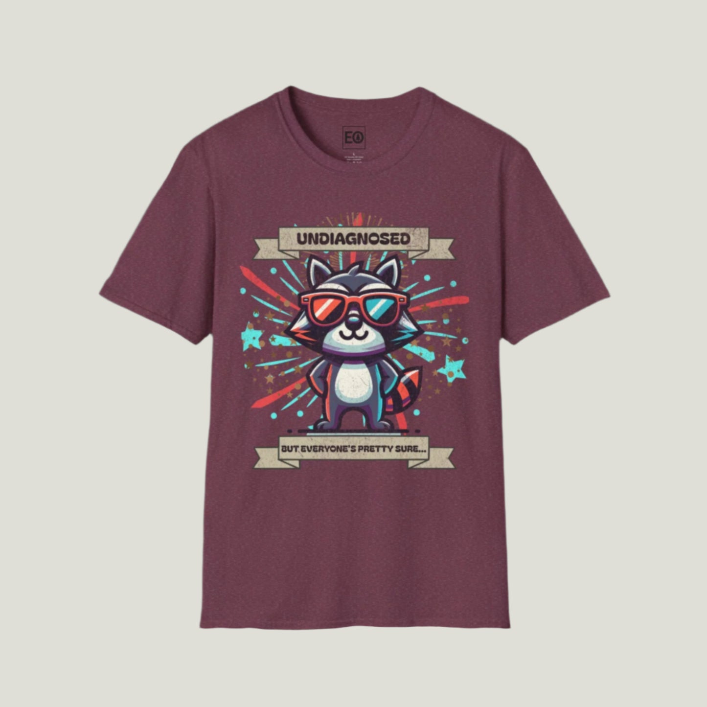 Undiagnosed Raccoon T-Shirt - Unisex Softstyle