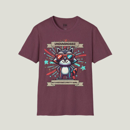 Undiagnosed Raccoon T-Shirt - Unisex Softstyle