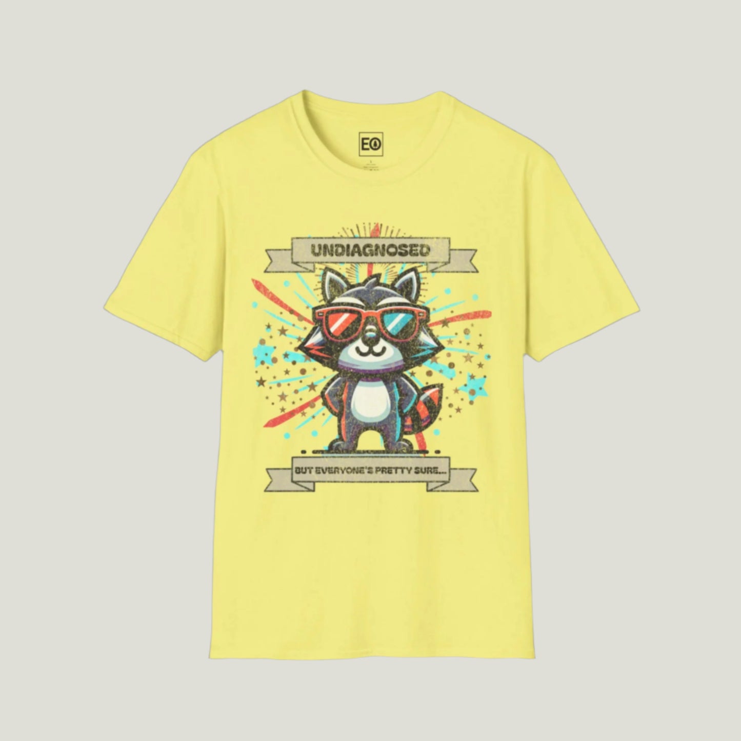 Undiagnosed Raccoon T-Shirt - Unisex Softstyle