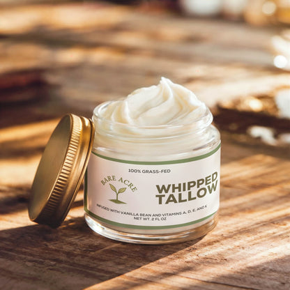 Bare Acre Whipped Grass-Fed Tallow Balm with Vanilla Bean