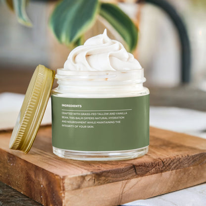 Bare Acre Whipped Grass-Fed Tallow Balm with Vanilla Bean