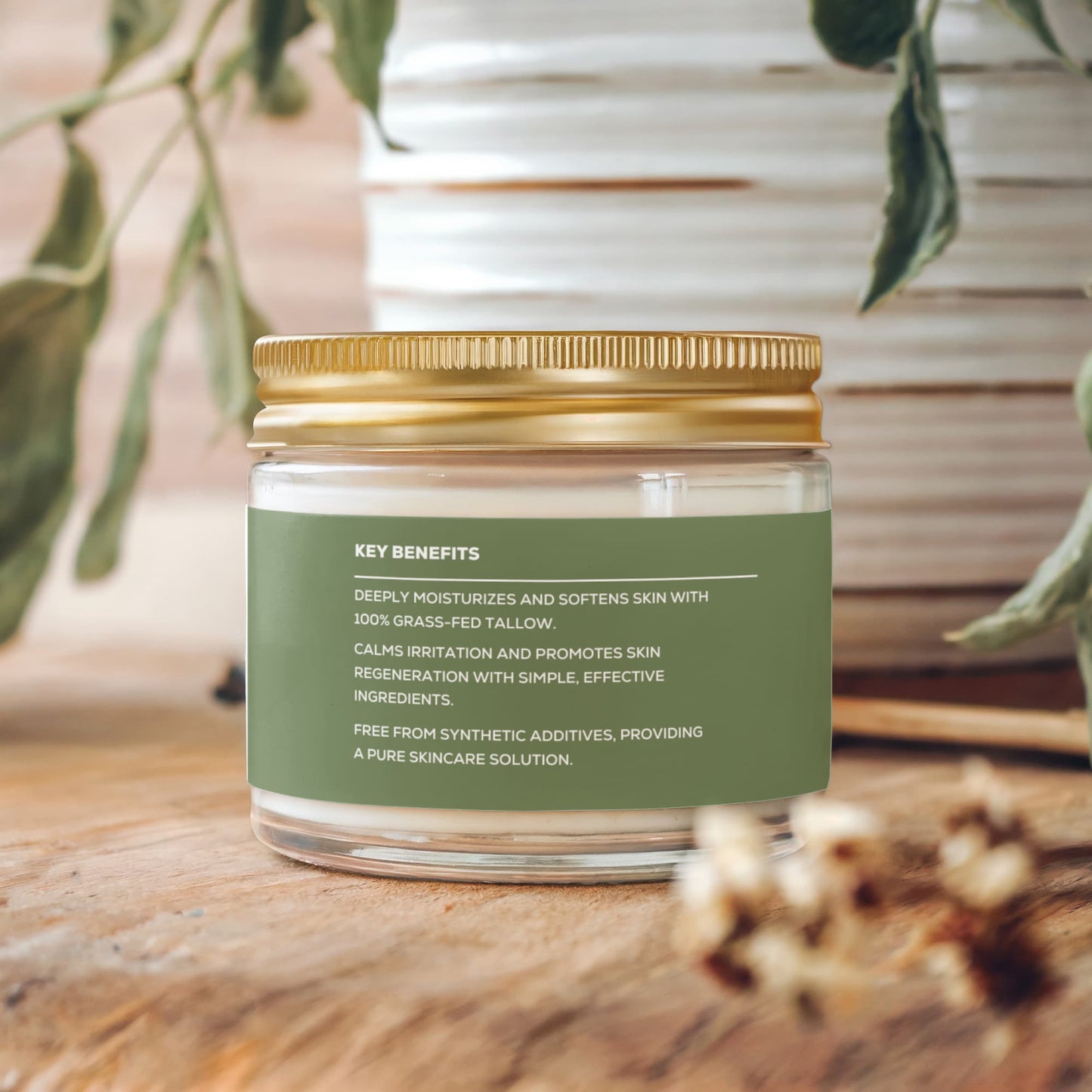 Bare Acre Whipped Grass-Fed Tallow Balm with Vanilla Bean