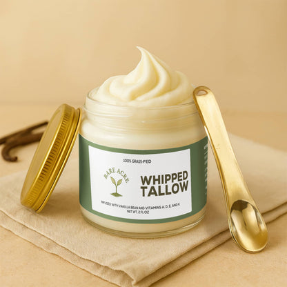 Bare Acre Whipped Grass-Fed Tallow Balm with Vanilla Bean